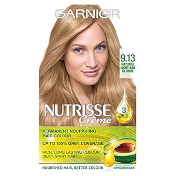 Garnier Nutrisse Creme 9 13 Light Ash Blonde Amazon Co Uk Health