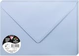 Clairefontaine 55722C Pack 20 Gummed Envelopes C5 16.2x22.9cm 120g Lavender Blue
