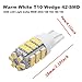 Boodled 20 x T10 RV Trailer 921 192 1206 42-SMD 12V Car Backup Reverse LED Bulbs 6000k Super White / 3500K Warm white 3020 (20xT10 1206 42smd White Board) (20Pcs Warm White -White Board)
