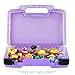Life Made Better Little People Toy Storage Carrying Box, Mini Figure Organizer, Stores Figurines and Accessories, Purple