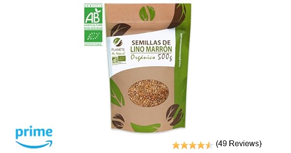 Semillas de Lino marrón Orgánico - 500g: Amazon.es: Alimentación y ...