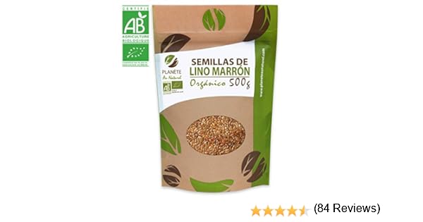 Semillas de Lino marrón Orgánico - 500g: Amazon.es: Alimentación y ...