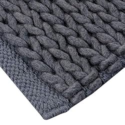 Wool Area Rug 4x6 ft Handmade Woven Rectangle