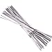 Dealglad 50pcs Camping Picnic Flat Stainless Steel Barbeque BBQ Skewers Grill Shish Kebab Kabob Meat Sticks Needle (38cm / 15