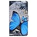 Bfun Packing Beautiful Butterfly Wallet Leather Cover Case for Samsung Galaxy Note 3 N9000