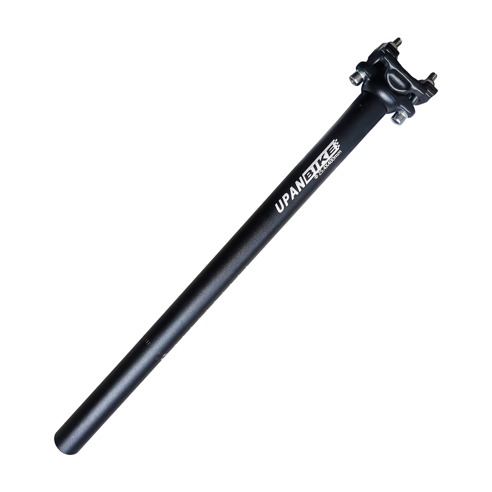 UPANBIKE Bike Seatpost Aluminum Alloy φ25.4 28.6 27.2 30.9 31.6mm*400mm Extender Length Seat Post for Mountain Bike(Black φ25.4mm)