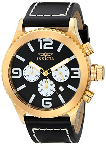  Men's 1428 II Collection Chronograph Black Dial Leather 