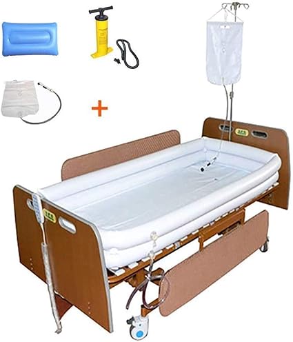 Inflatable Shower Bathtub System with Water Bag for Disabled, Adult in ...