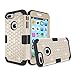 iPhone 7 Plus Case, Anna Shop Studded Rhinestone 3in1 Shockproof Hybrid Full-body Protective Case Hard Cover PC+Silicone Full Body Protective High Impact Defender Cover For iPhone 7 plus