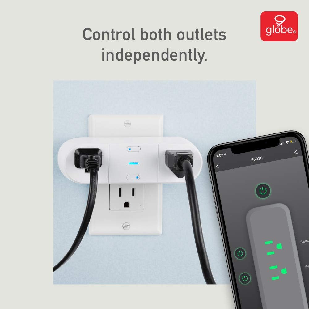 Globe Electric 50020 Collection Smart Plug, White - - 
