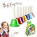 Colorful Hand Percussion Bells, 8 Note Diatonic Metal Hand Bell Kit with Carry Bag for Toddler, Kid, Adults, Used for Festival, Musical Teaching, Church Chorus, Wedding, Family Party