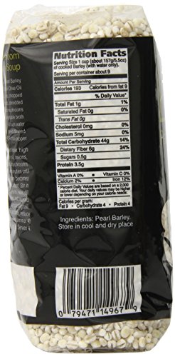 Lior All Natural Pearl Barley, 17.6 Ounce (Pack of 12)