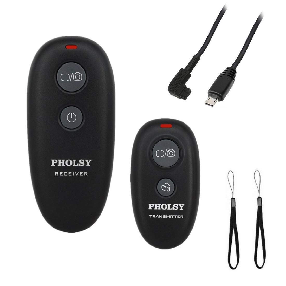 PHOLSY Wireless Camera Remote Release Control for Sony a1, a9, 9M2, a7M4, a7M3, a7RM5, a7RM3, a7RM4, a3500, a6600, a6500, a6400, a6100, RX100M4, RX100M6, RX100M7, RX10M4, HX99, a68, a77, a350