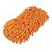 uxcell® Car Microfiber Chenille Wax Sponge Pad Dark Orange