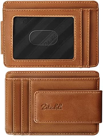 Zitahli Wallet Men-Magnetic Money Clip-Slim and Minimalist Card