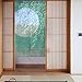 NeoConcept Plate Printed Japanese Sakura Noren Linen Doorway Curtain 59