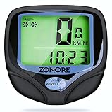 Bike Computer By Zonore - Original Wireless Bicycle Speedometer,Bike Odometer Cycling Multi Function