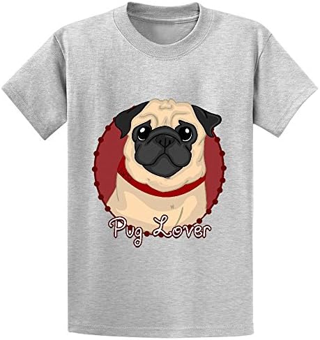 Cutestory Pug Lover Boys And Girls Design Lovely T Shirts Grey