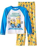 Cute Minion University Boys 2 Piece Pajama Set, Sizes 4-10