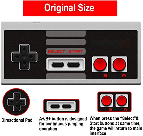 image for Flgoo NES Classic Controller with 10FT Cable [2-Pack] for NES - Entert