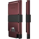Ekster Aluminum Cardholder Pro Wallet - Slim Wallet for Men - Desert Red | Minimalist Wallet for Men - Fits 7 Cards - RFID Blocking Layer - Push Button,Card Ejection, Easy Access, Expandable,Trackable