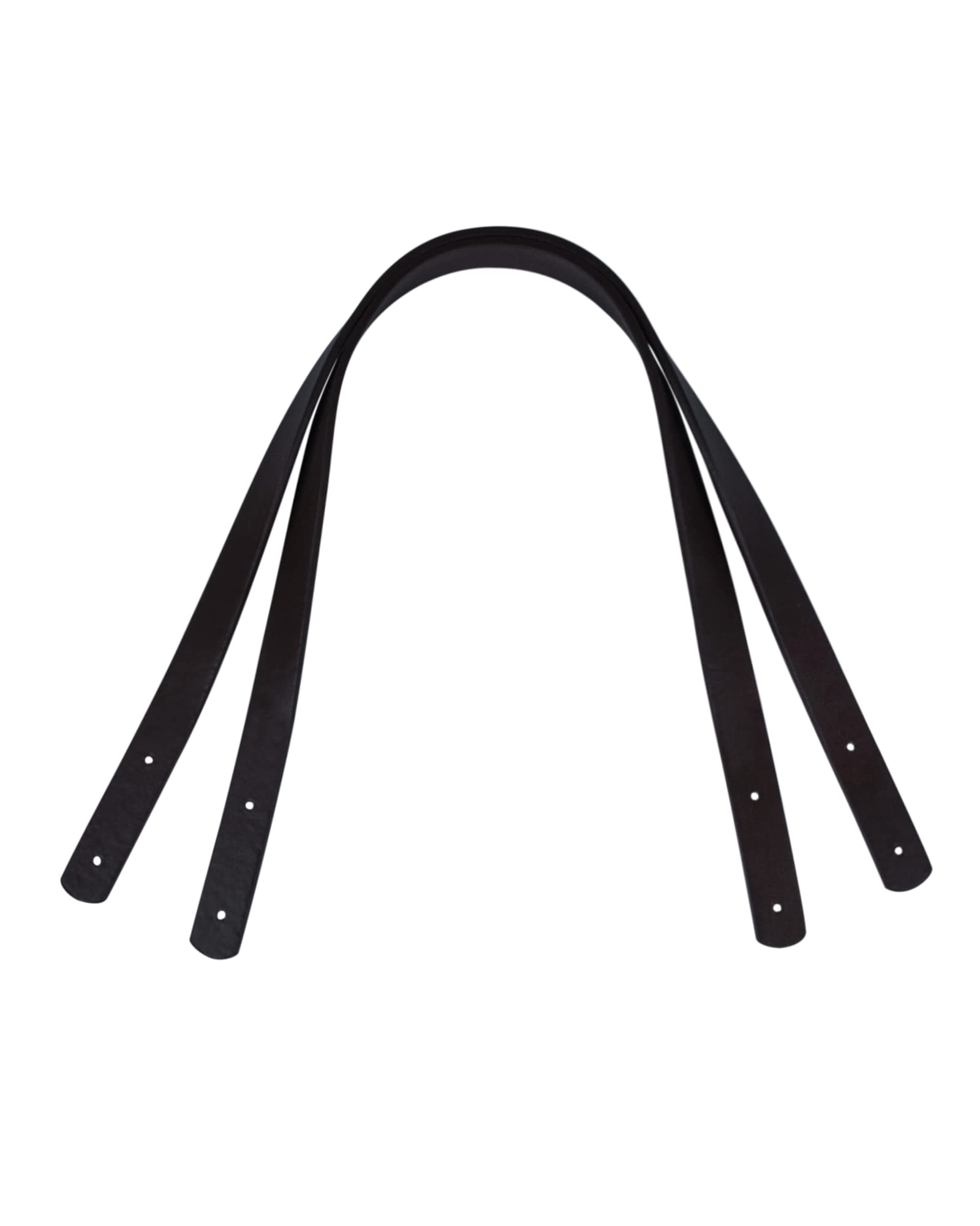 besbomig 2 Pcs Replacement PU Strap with Rivet Solid Color 60cm Handbags Shoulder Bag Handles for Women Tote Purses,60cm,Black — image 1