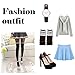 Womens Stripe Thigh High Socks - Leg Warmer Dresses Over Knee High Stockings Cosplay Socks 3 pairs