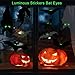 TMCCE 138 Piece Halloween Party Decorations Black Bats Spiders Web Glass Window Clings Decals Stickers for Halloween Party Supplies Favor