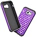 Samsung A5 2017 Case, Galaxy A5 2017 Cute Case For Girls Women, TILL(TM) Studded Rhinestone Crystal Bling Diamond Sparkly Luxury Shock Absorbing Hybrid Defender Rugged Slim Glitter Case Cover [Purple]