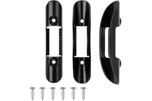 SquEqu 3 Pack Kayak Paddle Holder Clip Deck Track Mount Keeper with Screws Shaft Clamp Snap Bracket for Canoe Boat Oars Raft Surfing Fishing