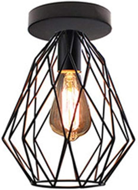 LHY LIGHT Vintage Deckenleuchten, einfache Eisen Cage Pendelleuchte