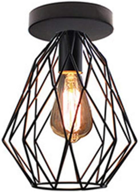 LHY LIGHT Vintage Deckenleuchten, einfache Eisen Cage Pendelleuchte