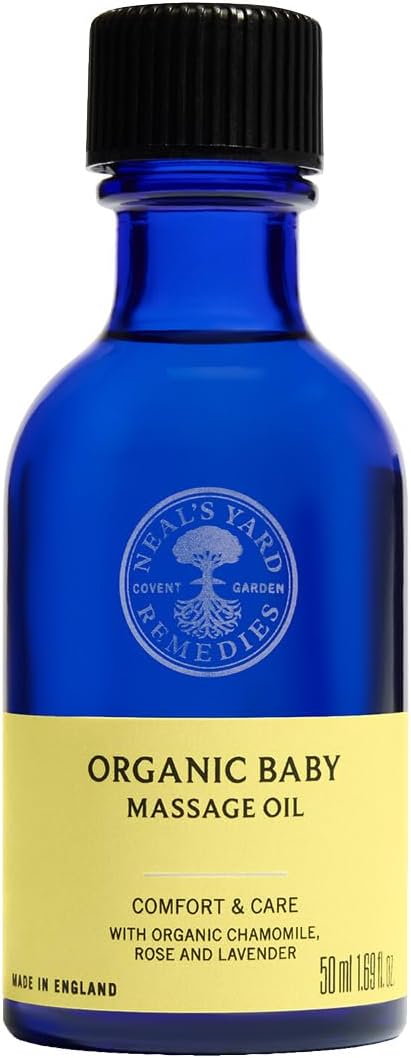 Neal's Yard Remedies Baby Massage Oil 50 ml Organic Lavender Rose Otto