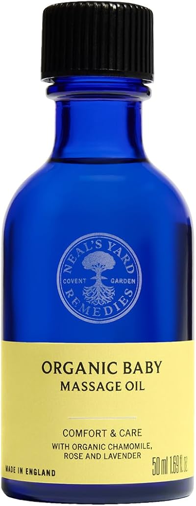 Neal's Yard Remedies Baby Massage Oil 50 ml Organic Lavender Rose Otto