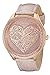 GUESS Women's U0697L3 Trendy Rose Gold-Tone Watch with Heart Dial