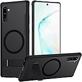TIANNIUKE Magnetic Case for Samsung Galaxy Note 10,Compatible with MagSafe,Adjustable Kickstand,Translucent Matte Anti-Fingerprint,Shockproof Protective Phone Case