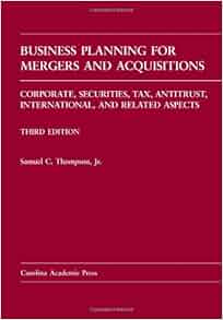 Amazon Com Business Planning For Mergers And Acquisitions