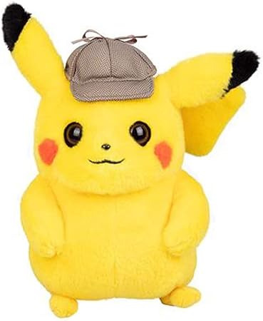 Hclshopsc Pokemon Pikachu Animado Modelo Detective muñecos de Peluche, Escritorio Decoración, 18cm: Amazon.es: Hogar