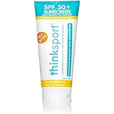 Thinksport Kids SPF 50+ Mineral Sunscreen – Safe, Natural Sunblock for Children - Water Resistant Sun Cream – Broad Spectrum 
