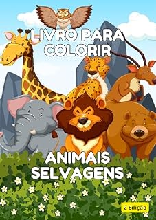 Livro Animais selvagens para Colorir