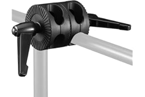 SUPON Dual Head Grip Swivel Clamp Head Holder Bracket Compatible for Photography Studio flash Reflector Boom