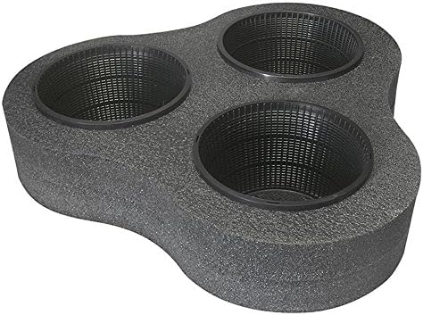 Complete Aquatics Floating Planter with (3) 8" Plant Baskets Containers - Triple