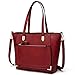 YNIQUE Women Top Handle Handbags Satchel Purse Tote Bag Shoulder Bag, Wine, Medium