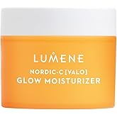 Lumene Nordic-C [Valo] Glow Moisturizer - Radiance Boosting Facial Moisturizer for Dry Skin - Enriched with Hyaluronic Acid & Vitamin C to Visibly Brighten + Plump Skin - 100% Vegan Skin Care (1.7 oz)