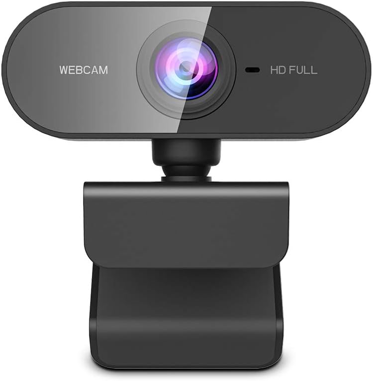 NIYPS Webcam with Microphone, HD 1080P Streaming Webcam for PC,MAC, Laptop,Plug and Play USB Camera for Skype Video Calling, Youtube, Studying, Conference, Gaming with Rotatable Clip