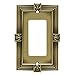 Franklin Brass Pineapple (1-Pack) Decorative Light Switch Cover Tumbled Antique Brass 1-Gang Decorator/Rocker Wall Plate Electrical Outlet Guard 64473