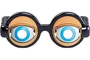 Blinking Winking Glasses, Kinetic Crazy Eyes Glasses Feature a Winking Eye Mechanism for Party Jokes and Costume