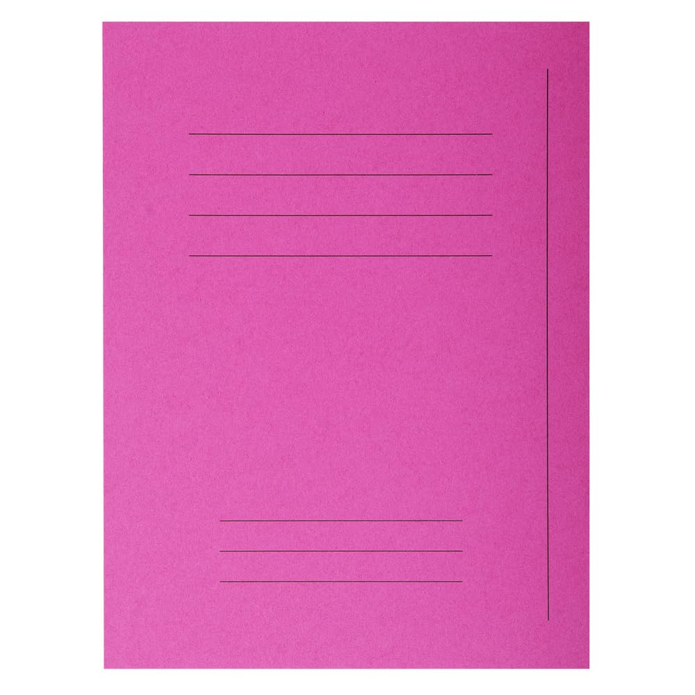 Exacompta - Ref 435020E - Forever Printed Square Cut Folder - 240 x 320mm in Size, Suitable for Storing A4 Documents, Made from 220gsm Recycled Card - Pink (Pack of 50)