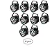 Lixada 10 Packs DMX-512 RGBW LED Stage PAR Light Strobe Professional 8 Channel Party Disco DJ Show 15W AC 100-240V