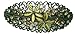 crystal barrette in oval design with sparkling beads and crystals NM86010-1